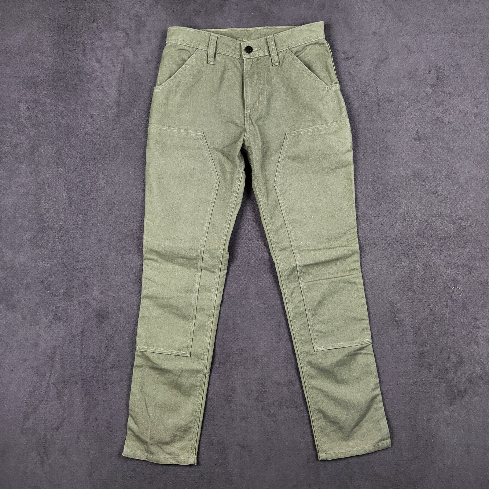 Patagonia Slim All Seasons Hemp Pants Womens 4 Fatigue Green Cargo Straight Leg