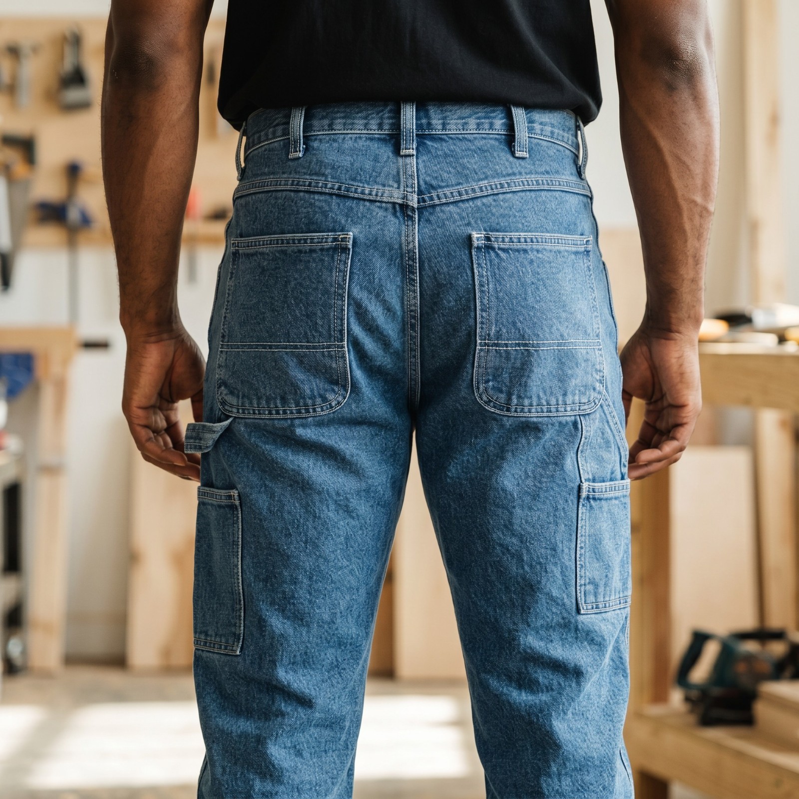 Full Blue Men’s Big & Tall Carpenter Jean | Light Stonewash