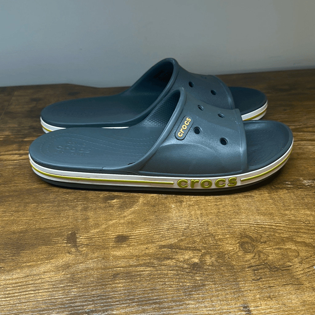 CROCS Bayaband Slides Slip On Sandals Gray Size 11 Comfort