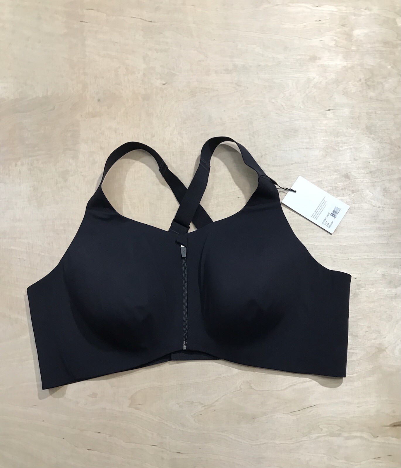 Knix Women’s High Support Zip Front Catalyst Sports Bra Size: 8+ Black NWT