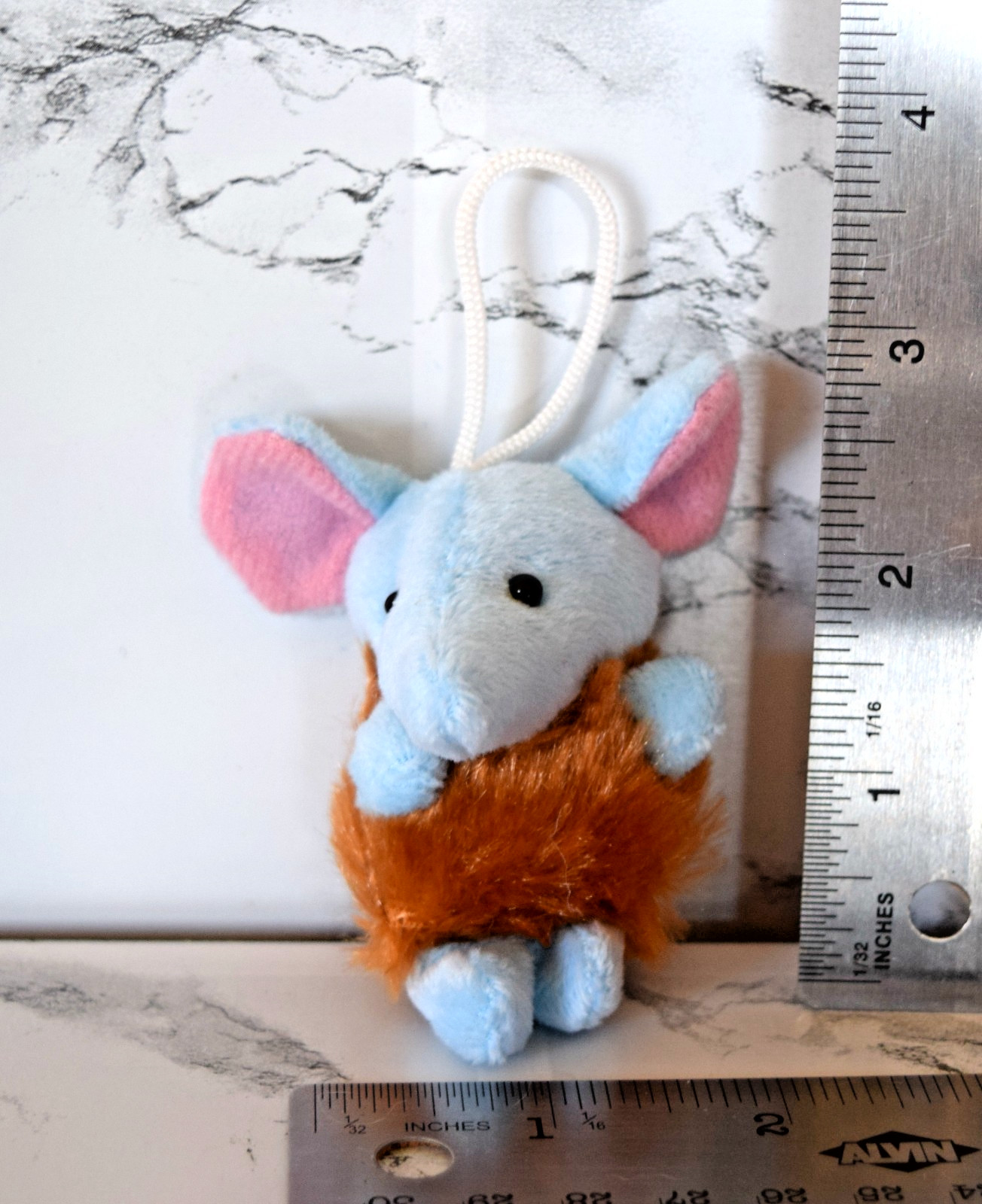 Cute Mini Mouse Plush Keychain – 3.5 Inches Tall, Pre-Owned