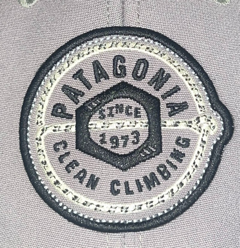PATAGONIA CLEAN CLIMBING LOPRO TRUCKER HAT Since 1973 Hex Nut Logo Snapback Hat