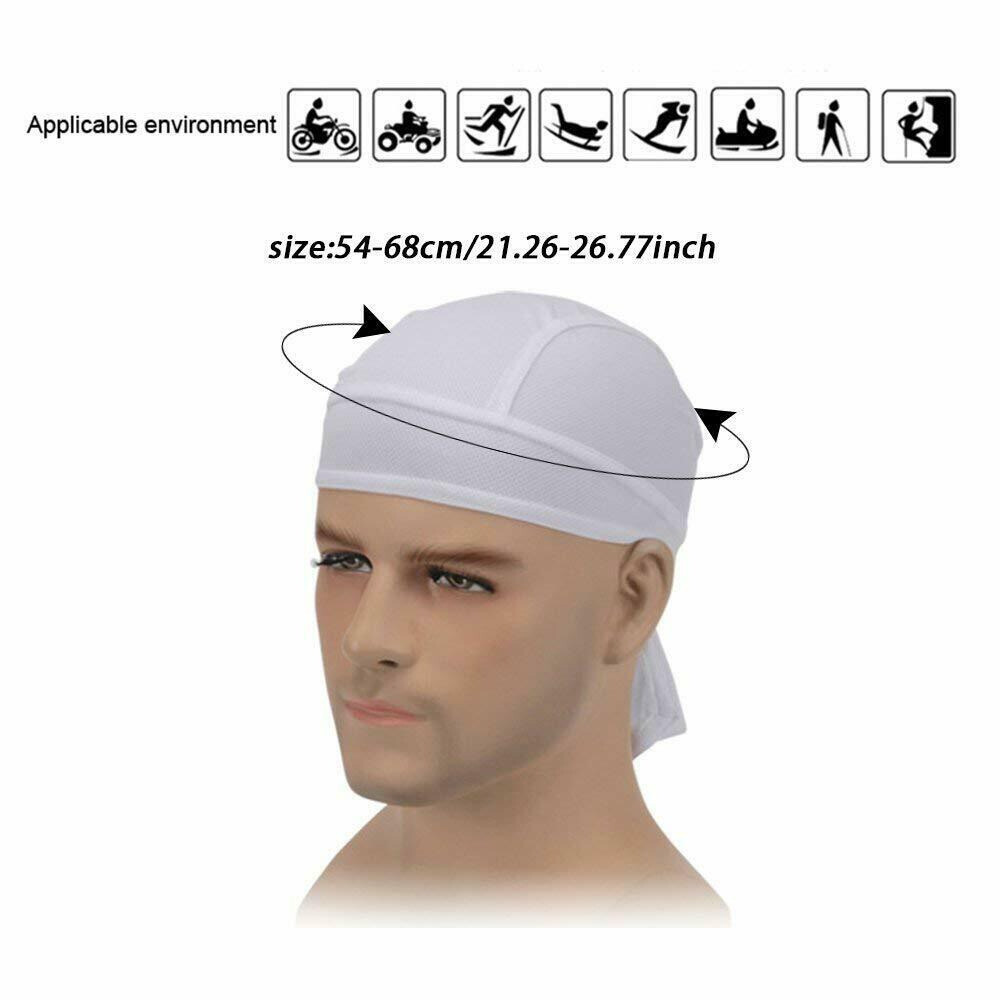 Motorcycle Wrap Biker Du Do Black Bandana Paisley Doo Rag Head Skull Cap Durag