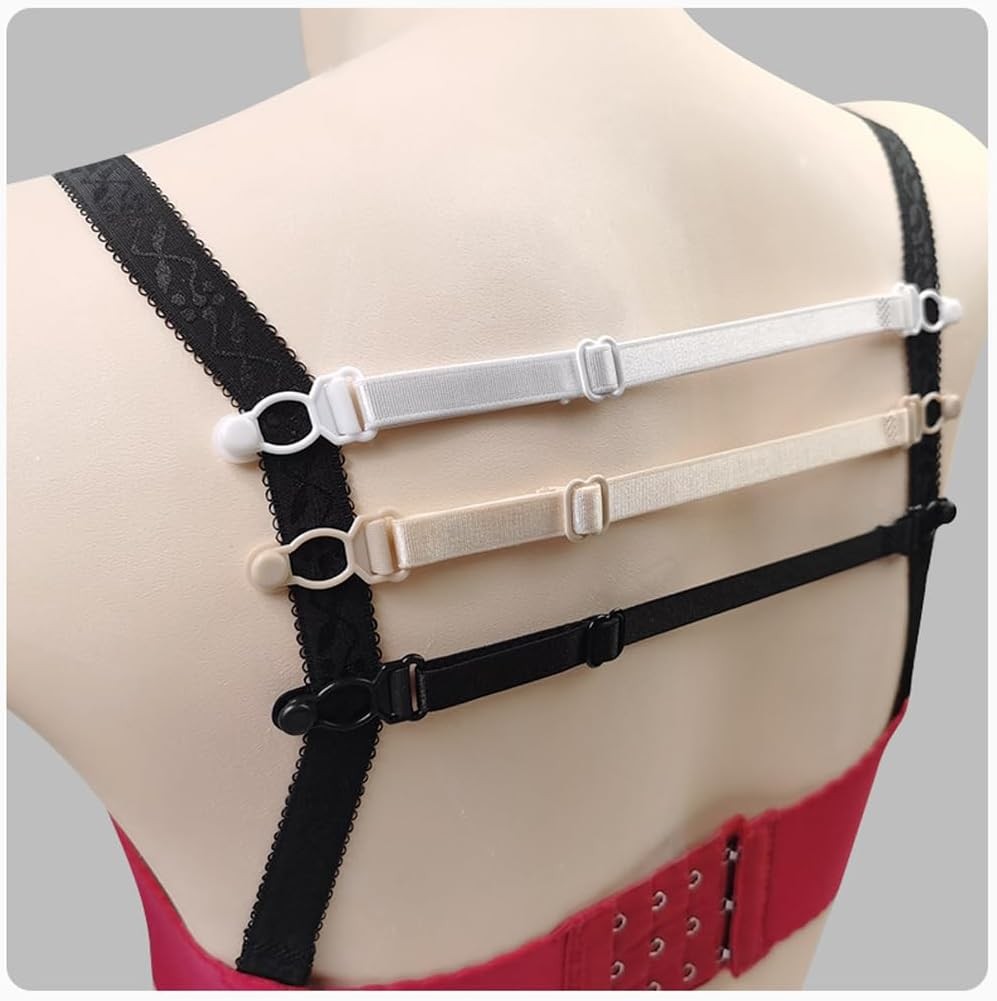 Women’s Bra Strap Clips Non-Slip Bra Strap Holder, 3 Pieces