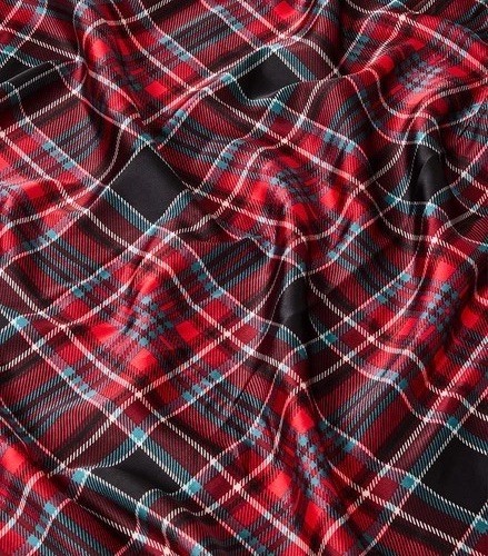 francesca’s Women’s Patrice Plaid Print Satin Fabric Scarf One Size NWT Red/Grn