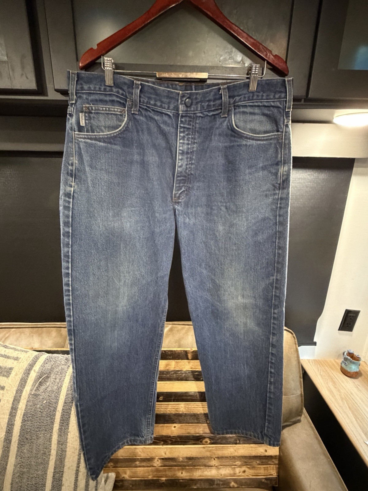 Carhartt FR Men’s Relaxed Fit Straight Flame-Resistant Blue Jeans Made in USA!