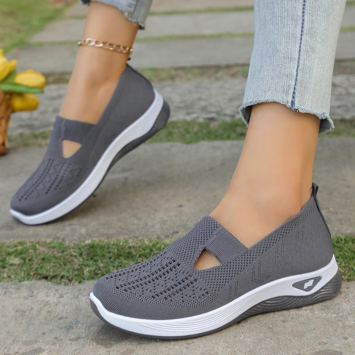 Women’S Casual Shoes Breathable Comfortable Orthopedic Shoes Non Slip Sneakers f