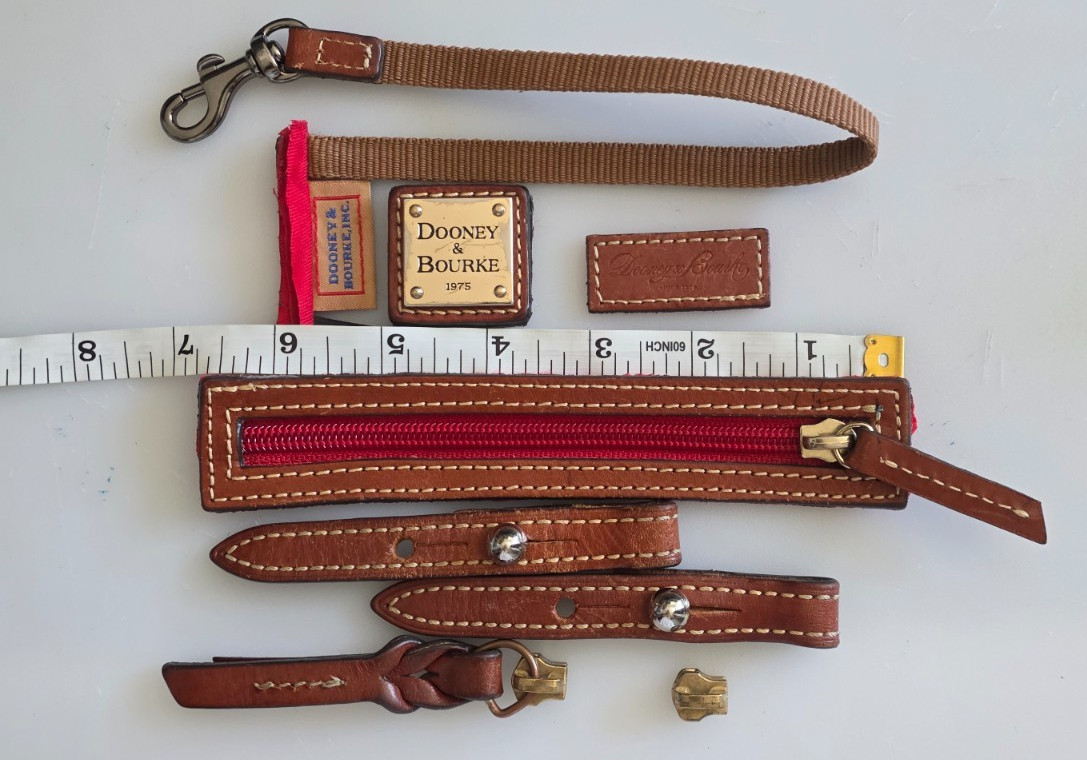 Dooney & Bourke Authentic Replacement Parts Hardware Zipper Logo Lot Pre-Owned