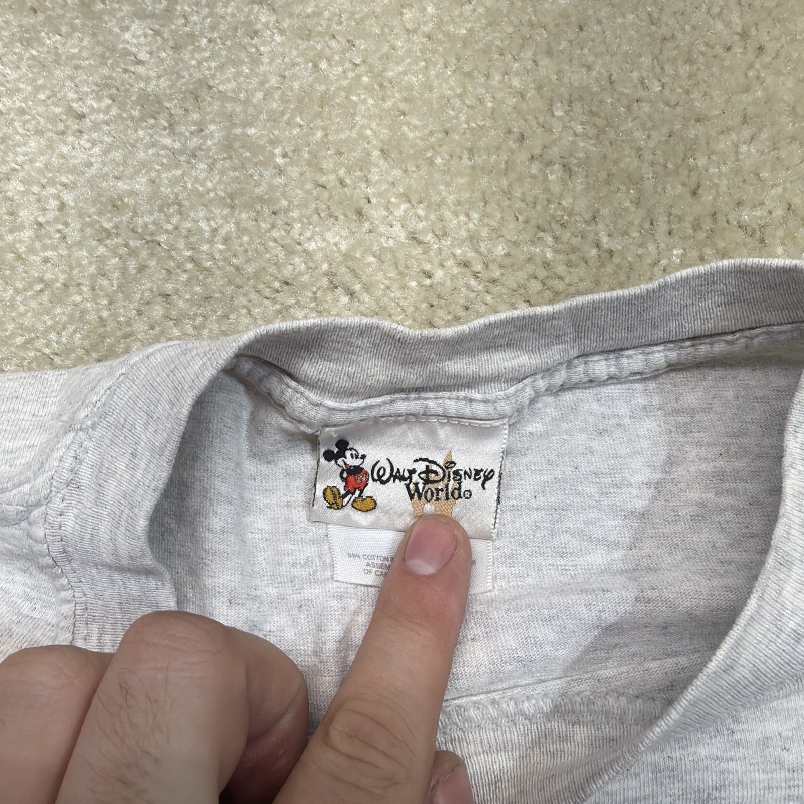 VTG 1999 Walt Disney World Hcokey Tools of The Trade Tee Shirt Mens Large Gray
