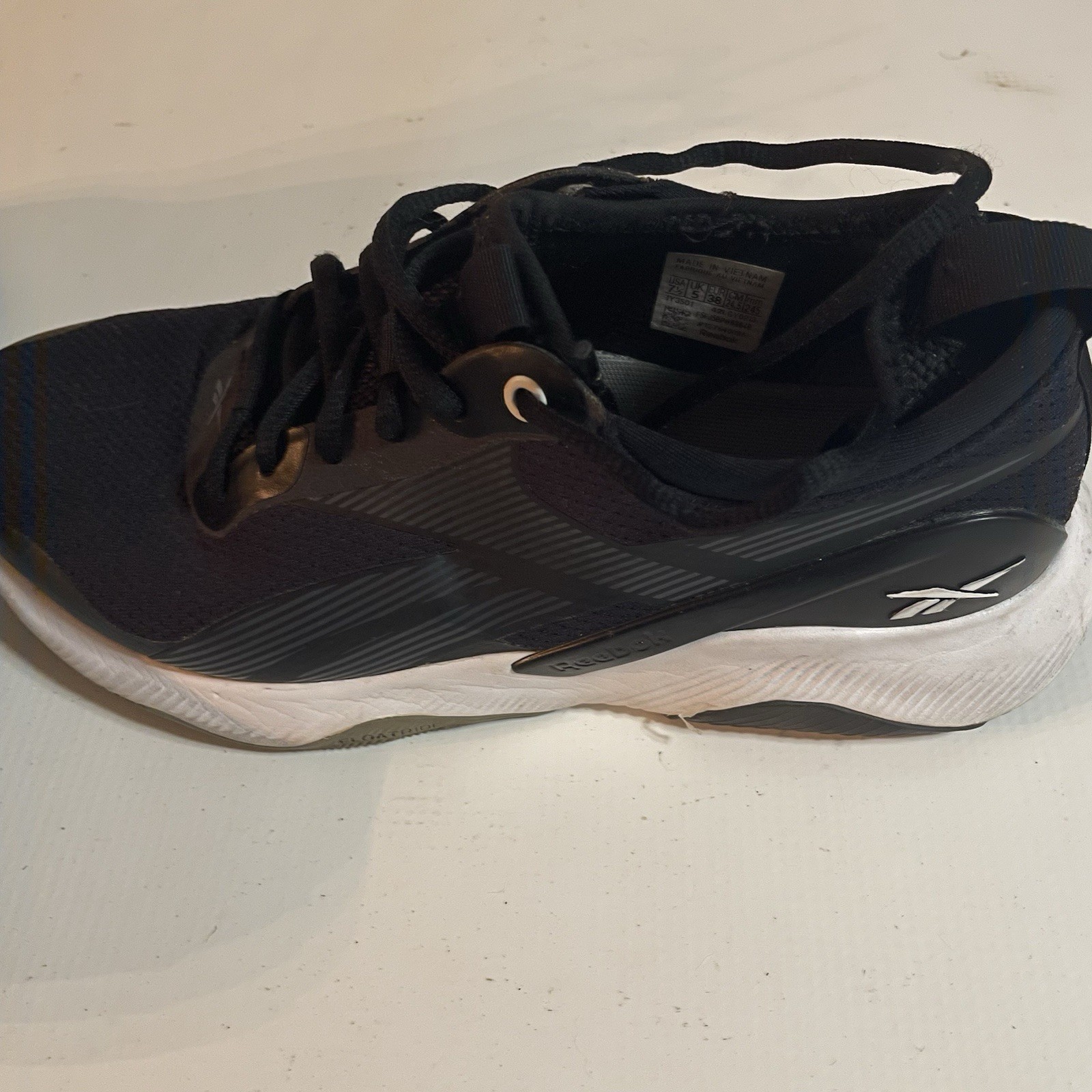 Reebok Athletic Women’s Black/White Slip Tongue Bootie Style LY3501