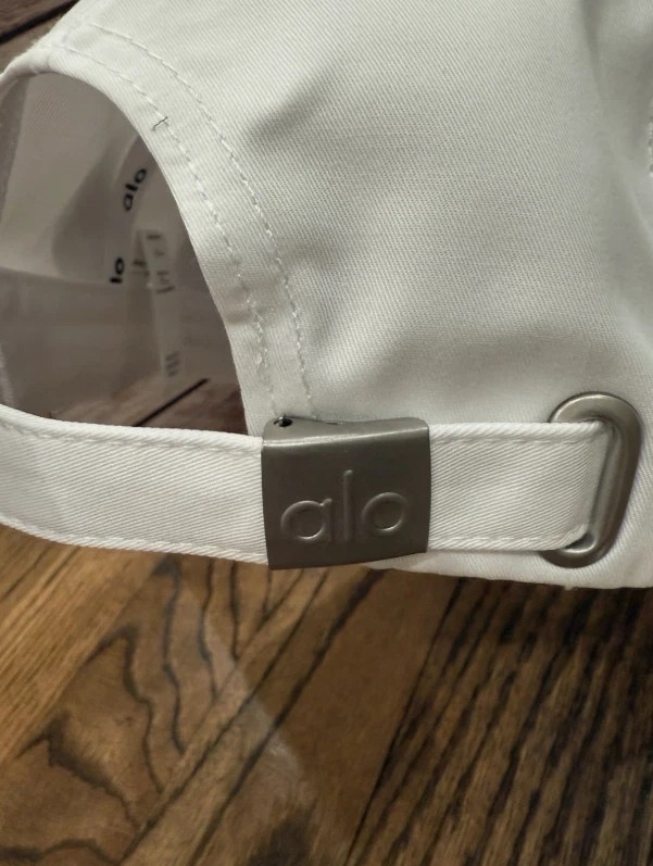 White Off-Duty Yoga Baseball Cap Adjustable Unisex Sport Casual Hat