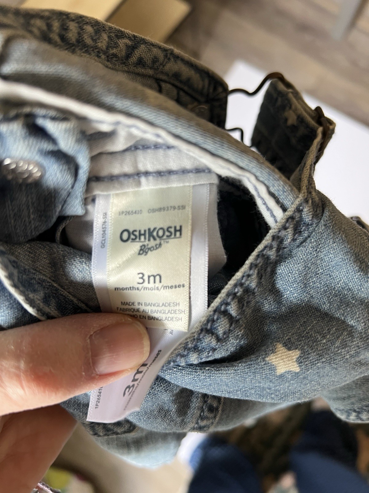 Oshkosh B’gosh Shortalls Stars 4th Of July 3 Months