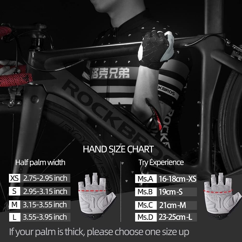 ROCKBROS Cycling Gloves Full/Half Finger Breathable Gel Pad Mountain Bike Gloves