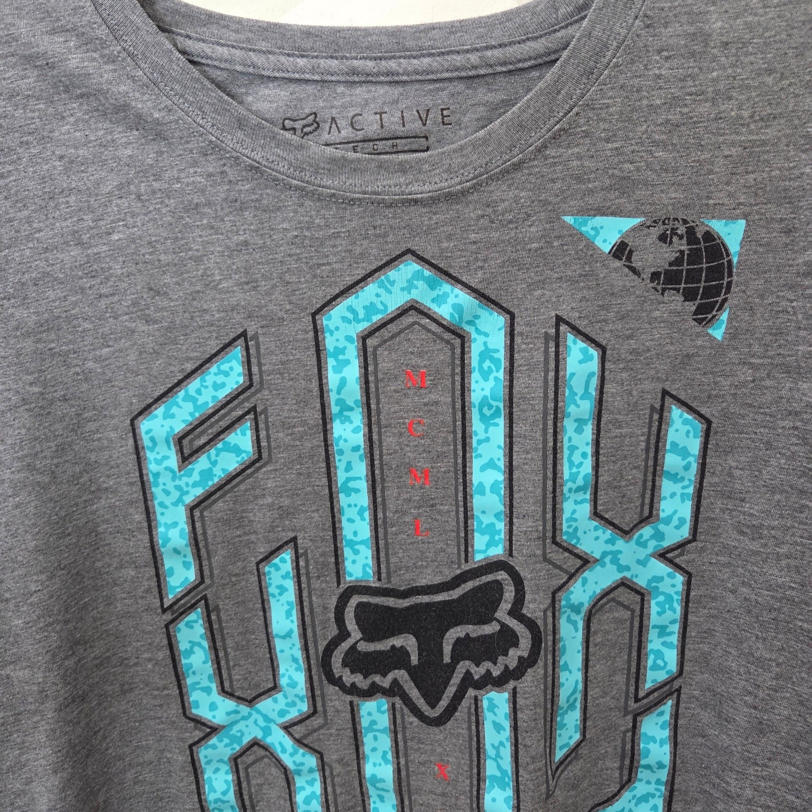 Fox Active Tee Shirt, Size Large