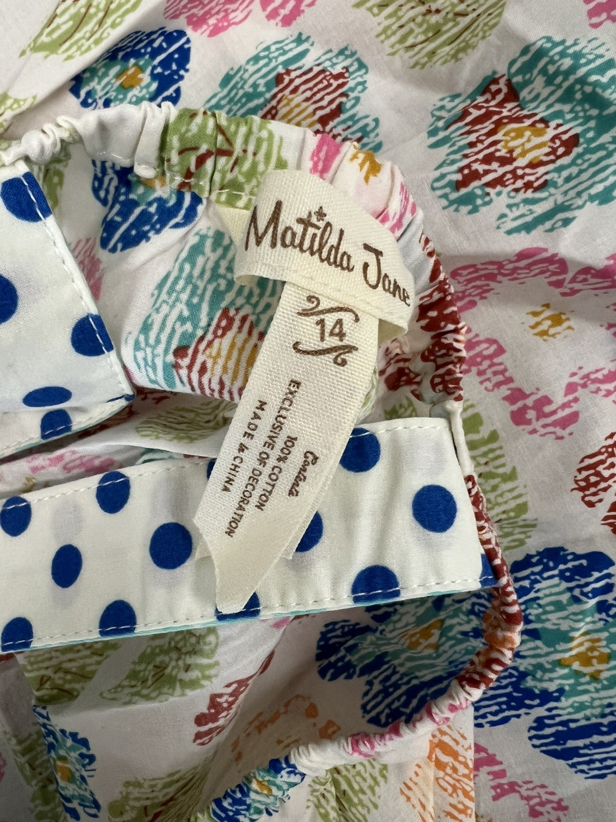 GIRLS MATILDA JANE Brilliant daydream Days In The Sand Tunic SIZE 14