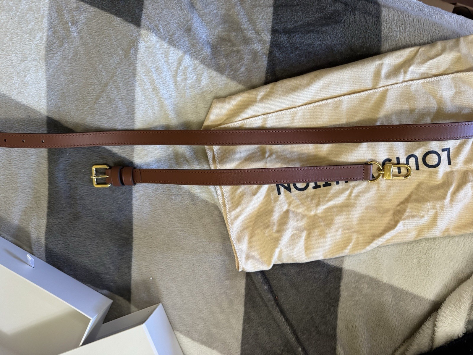 Louis Vuitton Adjustable Replacement Shoulder Or Crossbody Strap Caramel