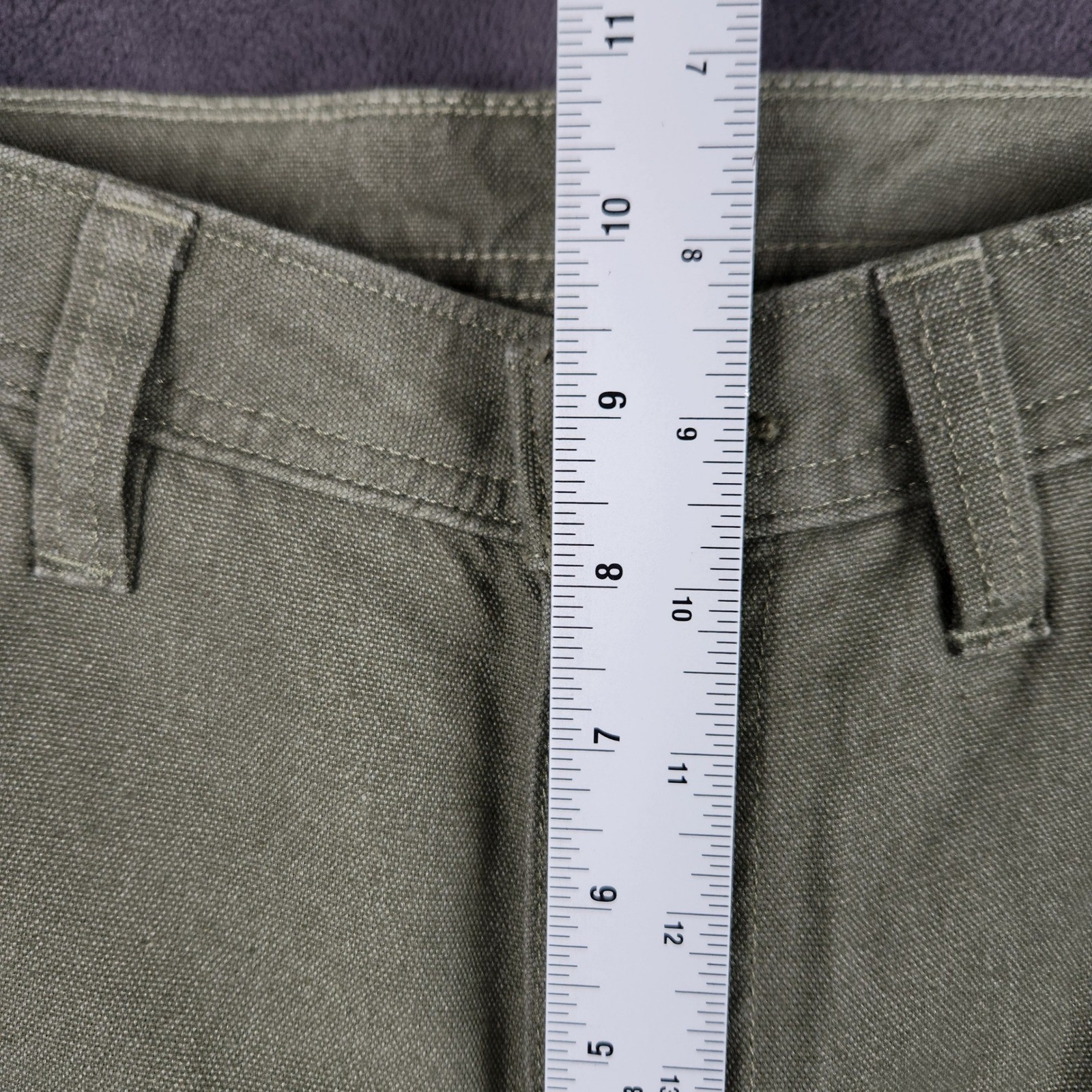 Patagonia Slim All Seasons Hemp Pants Womens 4 Fatigue Green Cargo Straight Leg