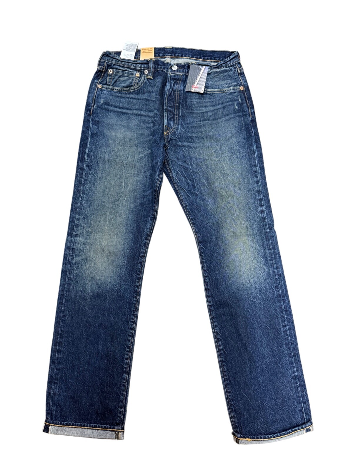 Levi’s Men’s 501 Original to Fit Selvedge Jeans Color Blue 005012402