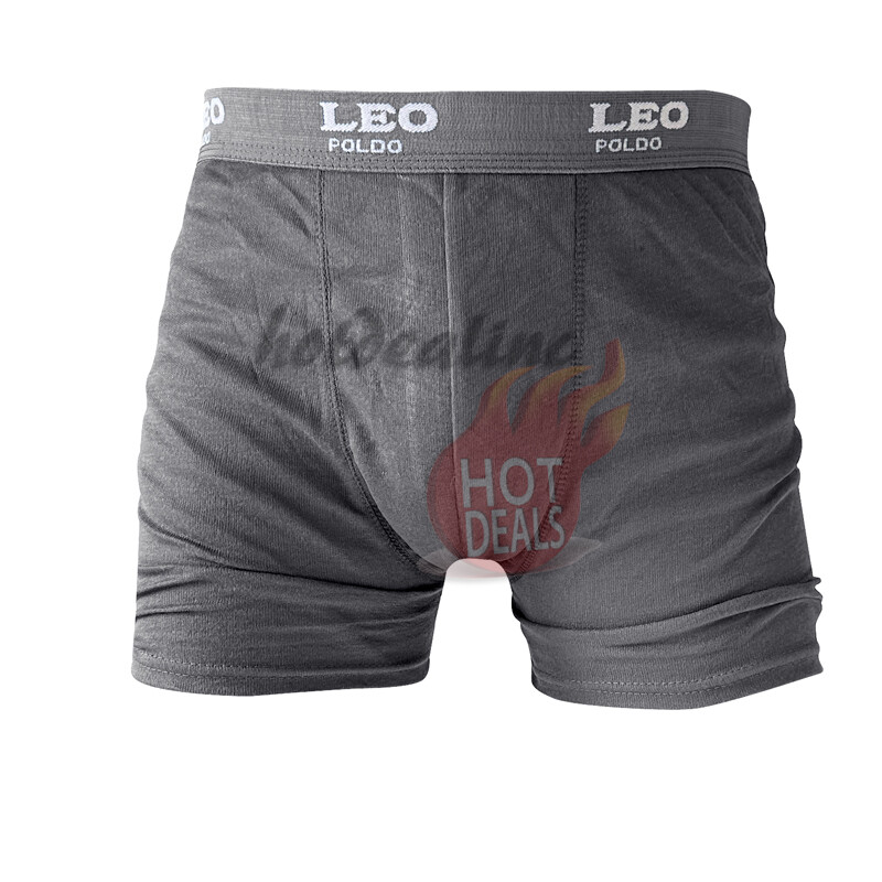 Men’s 6 Pack Boxer Briefs 100% Cotton Comfort Stretch Waistband Underwear S-XL