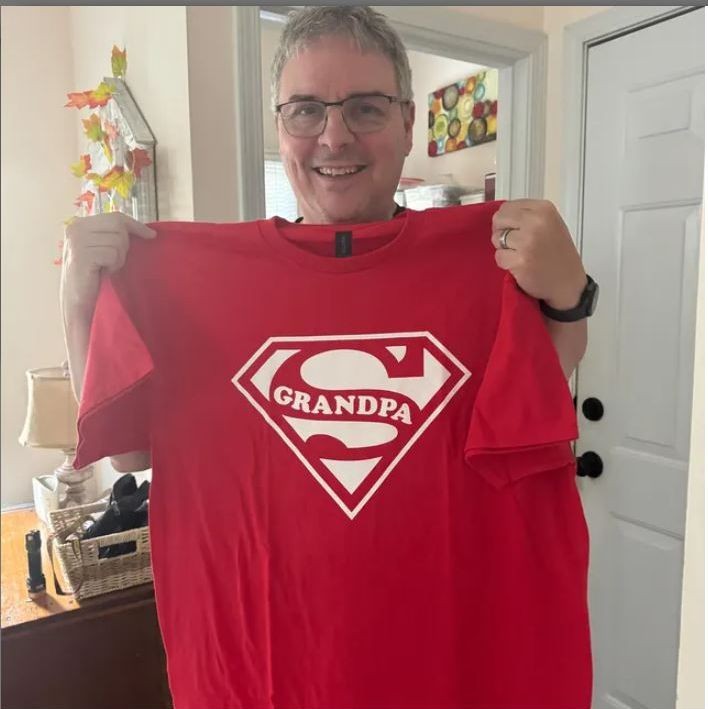 SUPER GRANDPA T Shirt Dad Papa Fathers Day Birthday Christmas Gift Tee Shirt