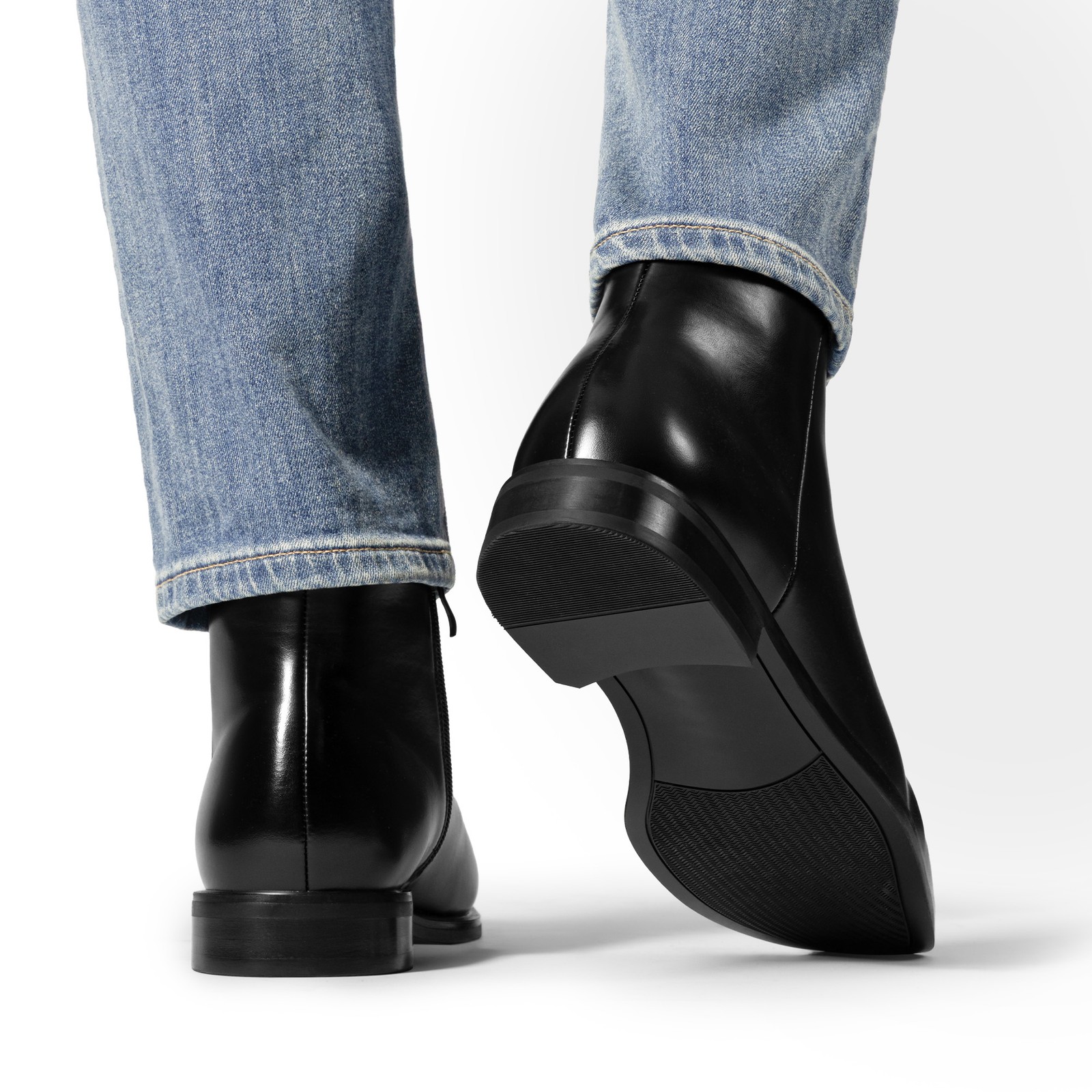 Men’s Chelsea Boots Zip Fashion and Comfort Ankle Dress Boot for Wedding Party