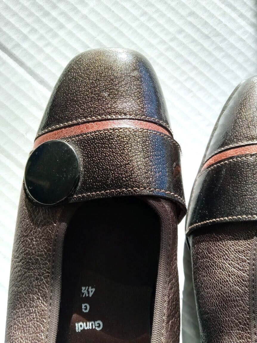 Theresia M. Women Dress Shoes, Gundi Gray Faux Leather Size US 7