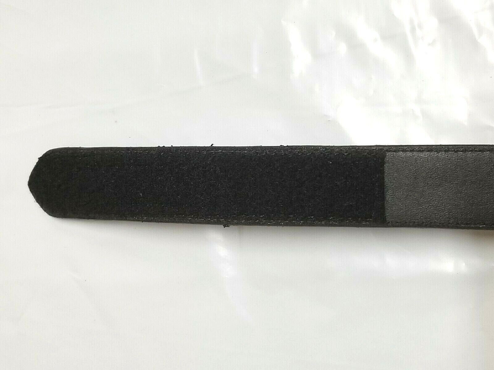 NEW Snap On Tools Men’s Genuine Leather No-Scratch Black Work Belt Hook & Loop