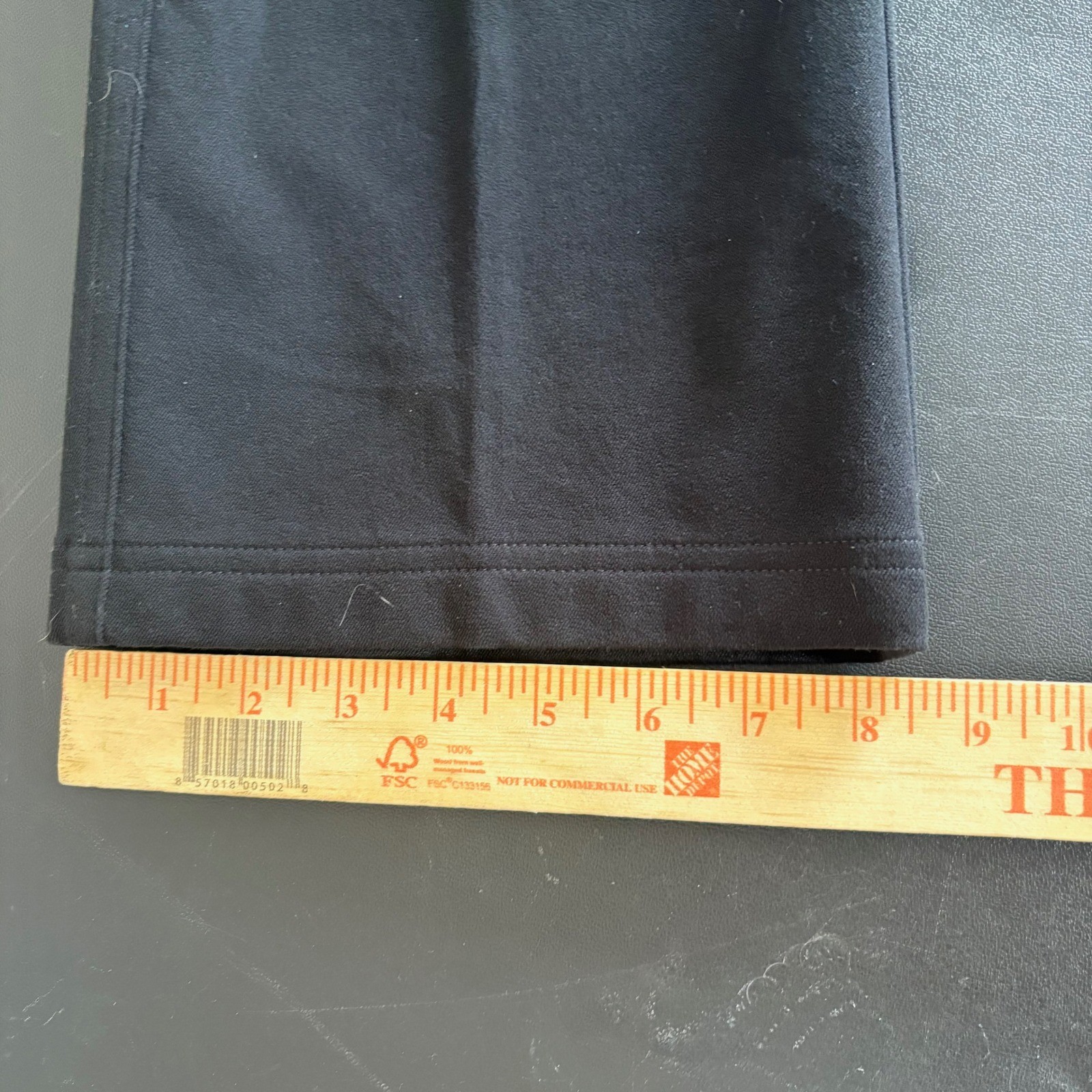 St John Black Bootcut Knit Pants Size 6 Gold Studded Back Pocket Glam Old Money