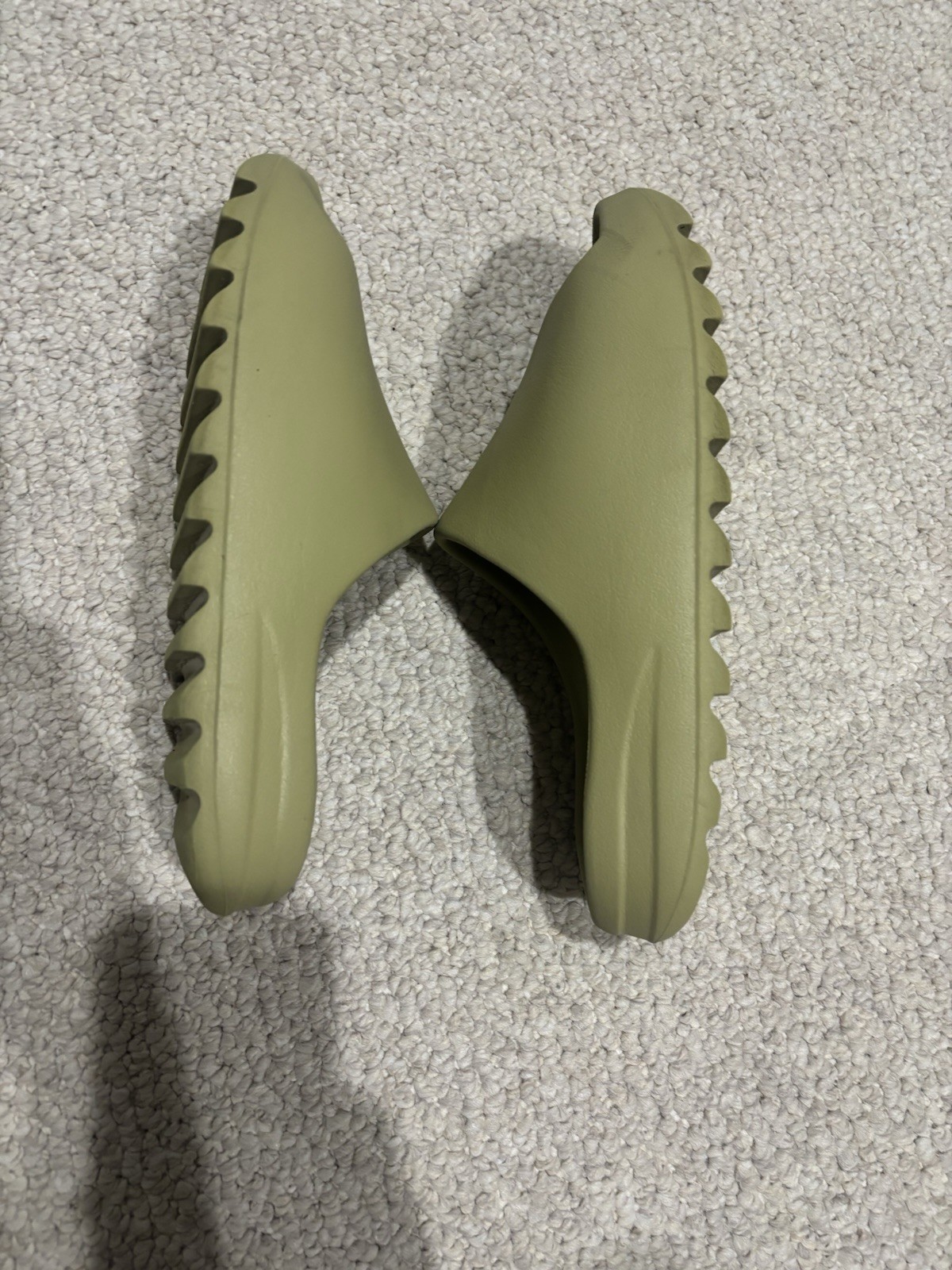 Green Solid Slide Sandal Open Toe Slip-On Unisex Adults Casual Footwear