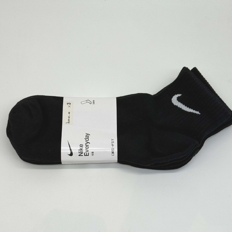 6Pair Black Low-Cut Ankle Socks Size L CHAUSSETTES DE SPORT