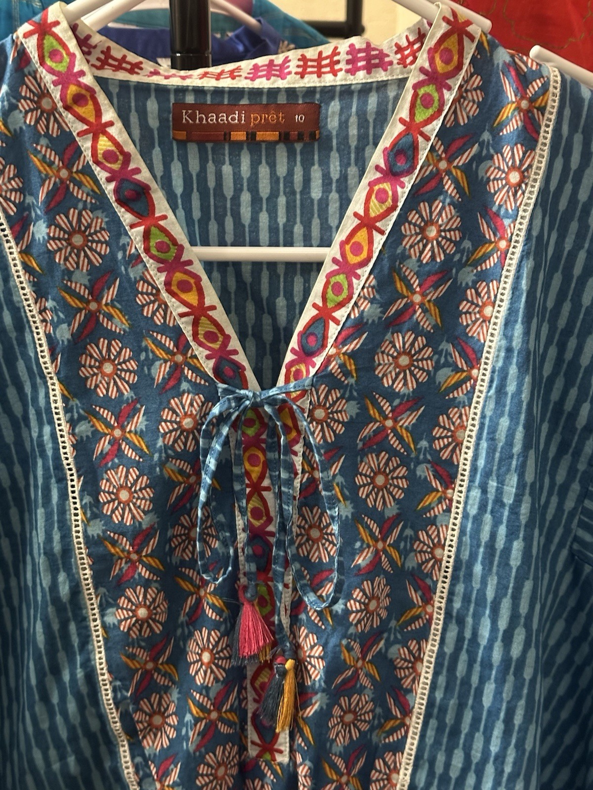 KHAADI kurti Boho 10 EUC Small Medium