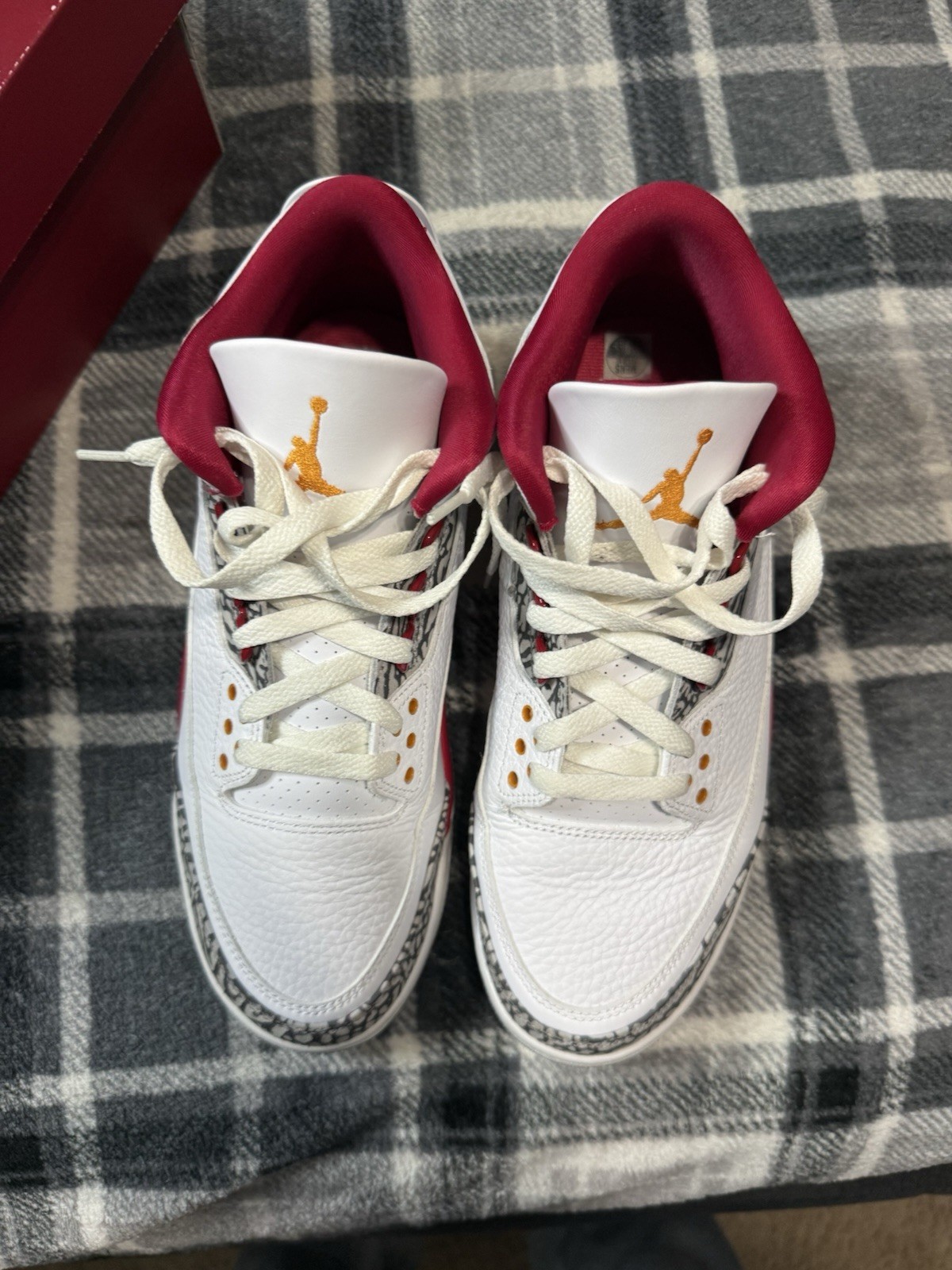 9M CLEAN Jordan Air Jordan 3 Retro Mid Cardinal Red OG ALL