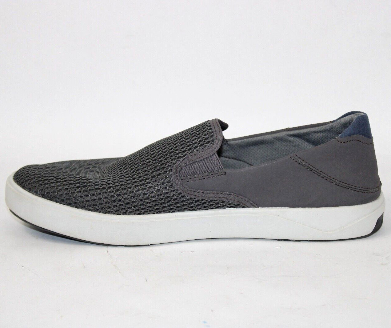 OluKai Lae’ahi Mens Size 12 Blue Depth Shoes Blue Mesh Slip On Sneakers EXC