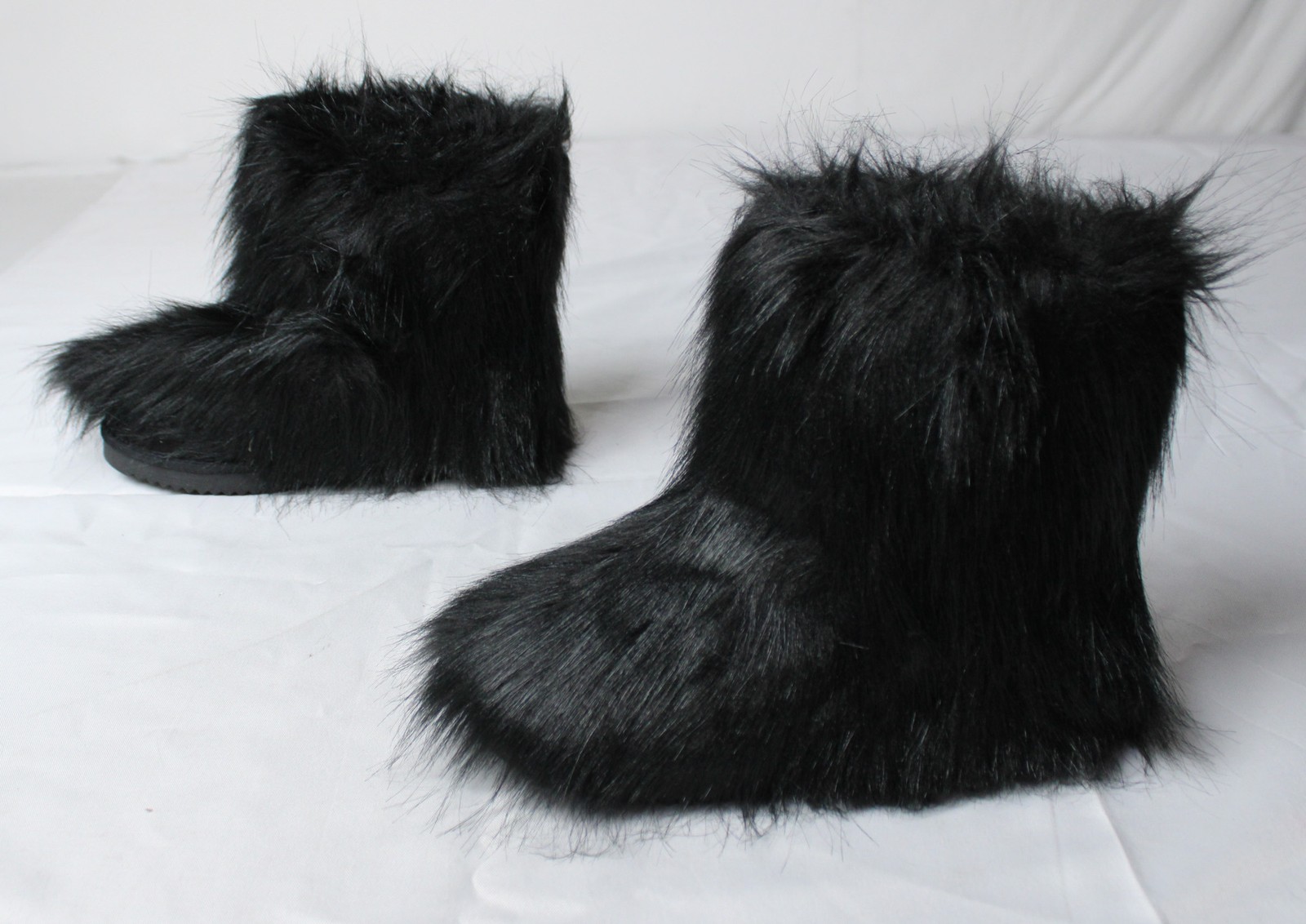 Dream Pairs Women’s Mid-Calf Fuzzy Boots AC2 Black Size US:6 EU:36.5 UK:4