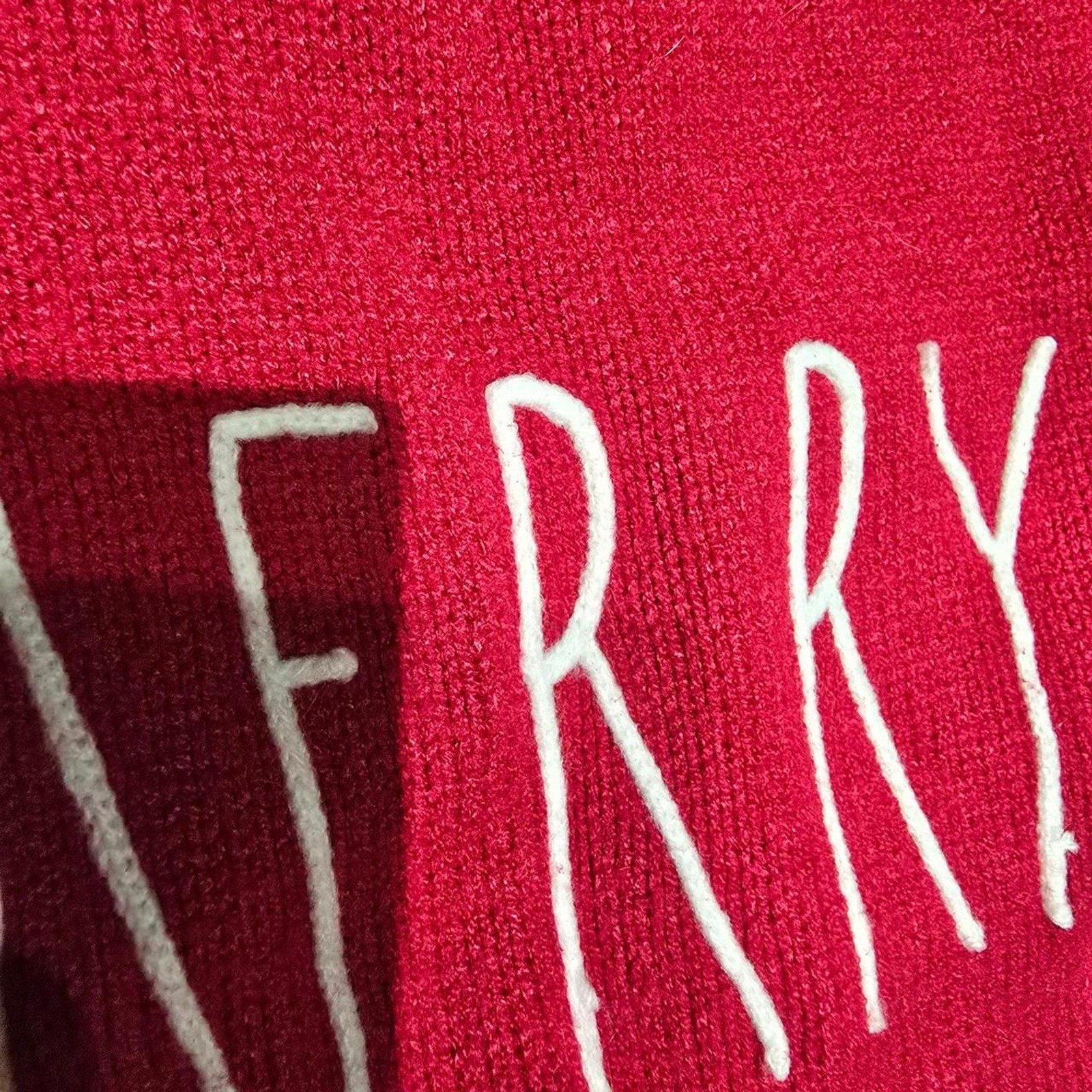 Rae Dunn Merry Christmas Red sweater Size M #christmas #knitwear