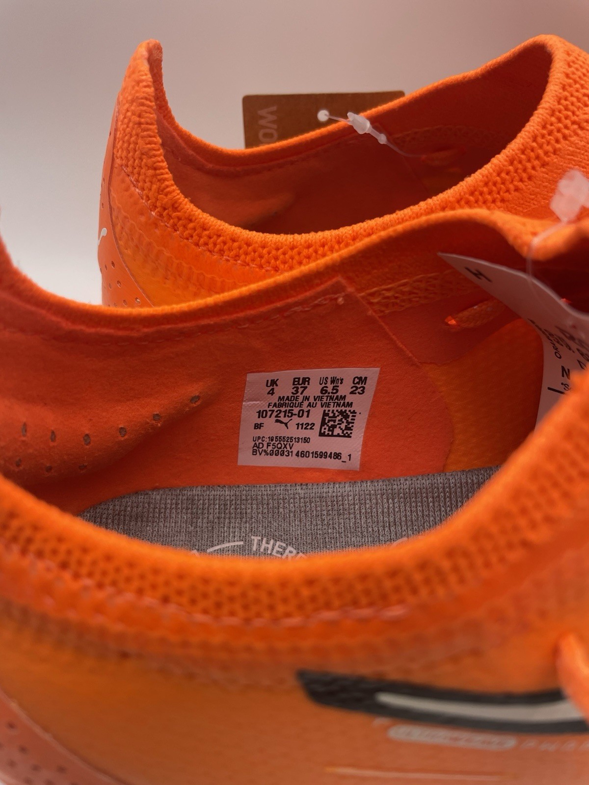 PUMA Ultra Ultimate FG AG Soccer Cleats Orange Lace-Up Low Top Synthetic