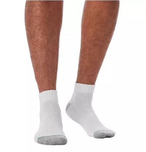 Men’s Quarter Socks White 10 Pairs
