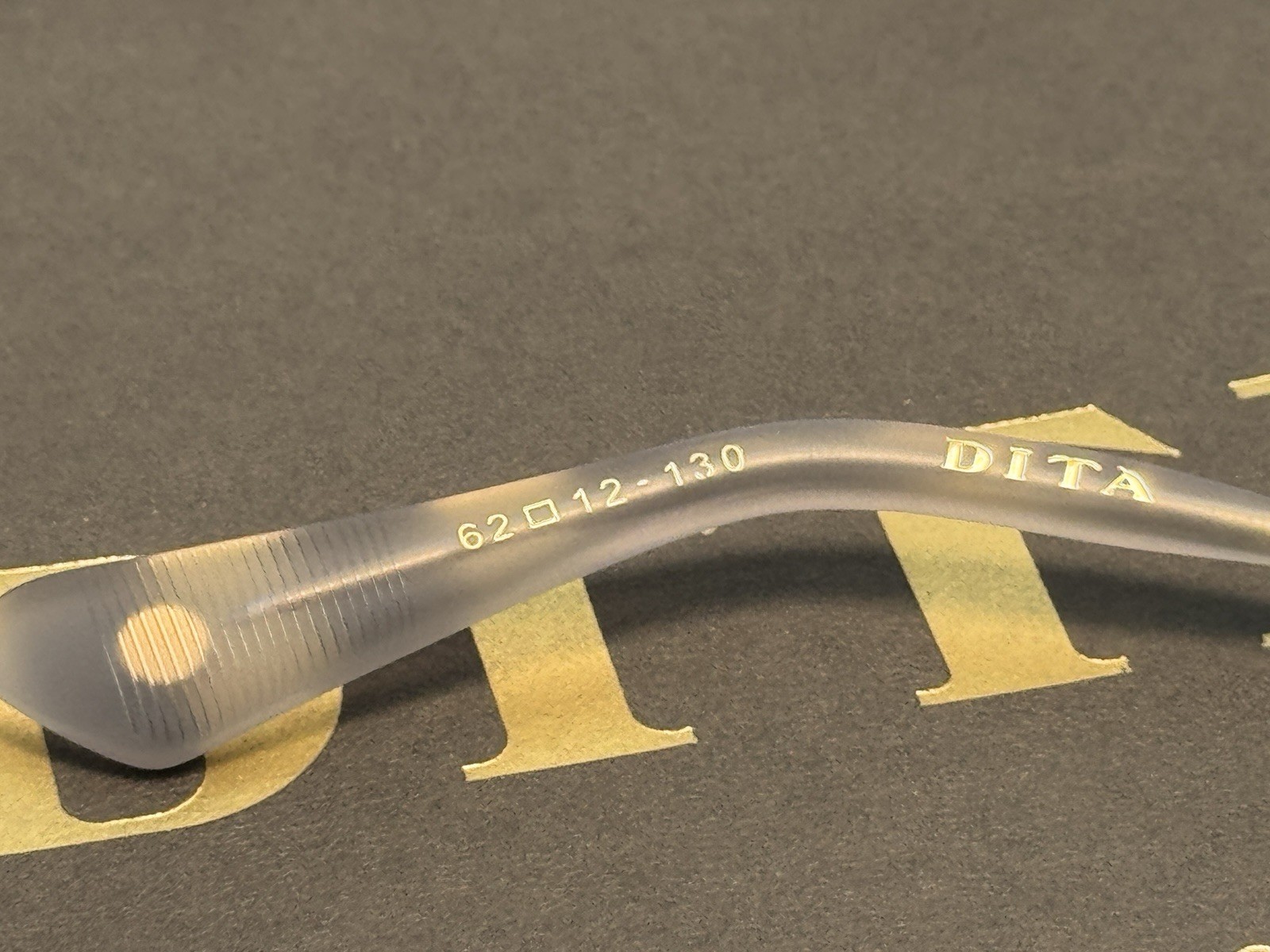 Dita Mach Six DTS121-62 Titanium Gold Frame with Grey Gradient Lens Sunglasses