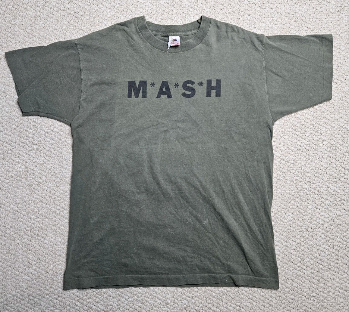 Vintage 80s MASH TV Show Cast Promo M*A*S*H Tee Shirt Single Stitch XL