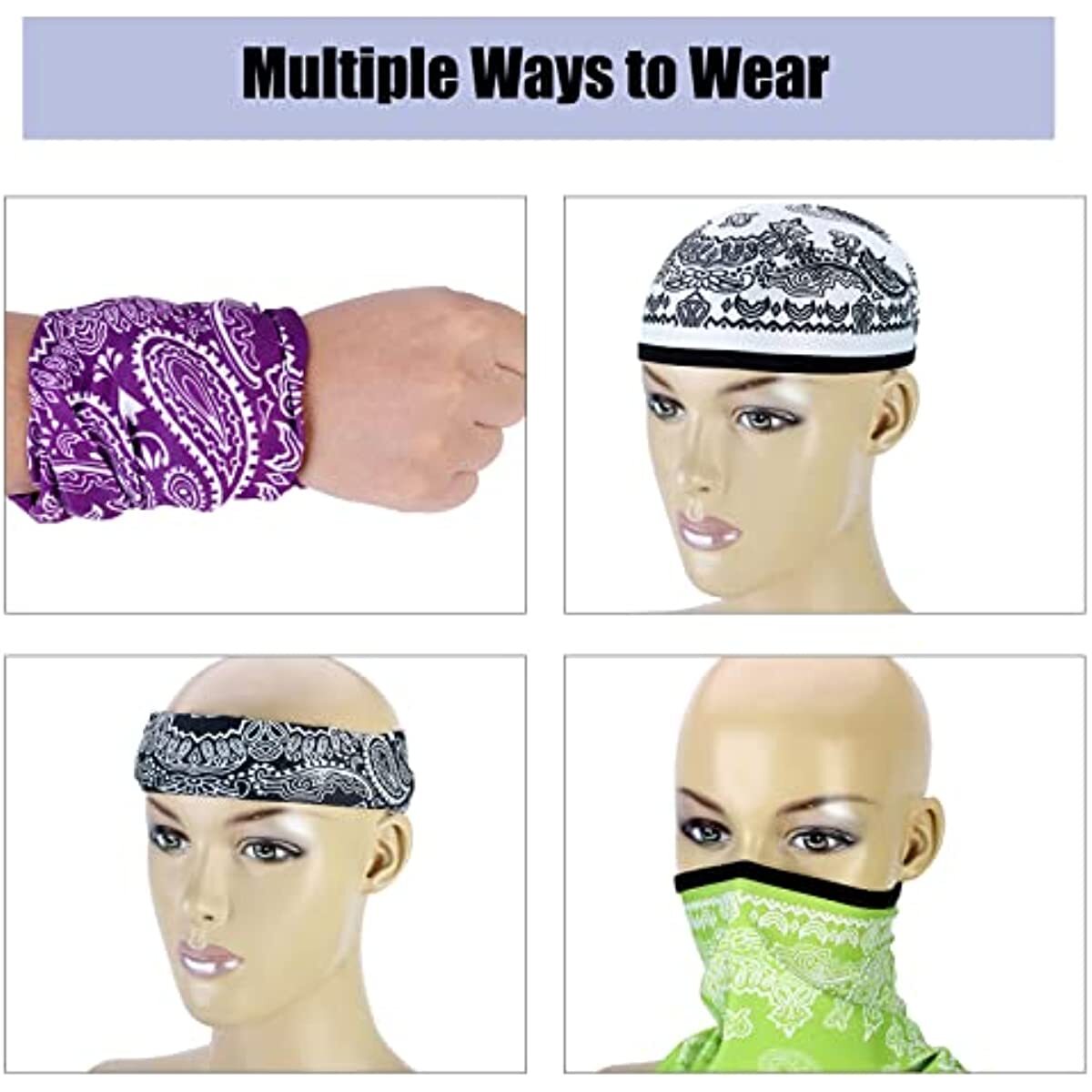 Balaclava Running Face Mask Outdoor Sports Neck Gaiter Bandana Triangle Scarf