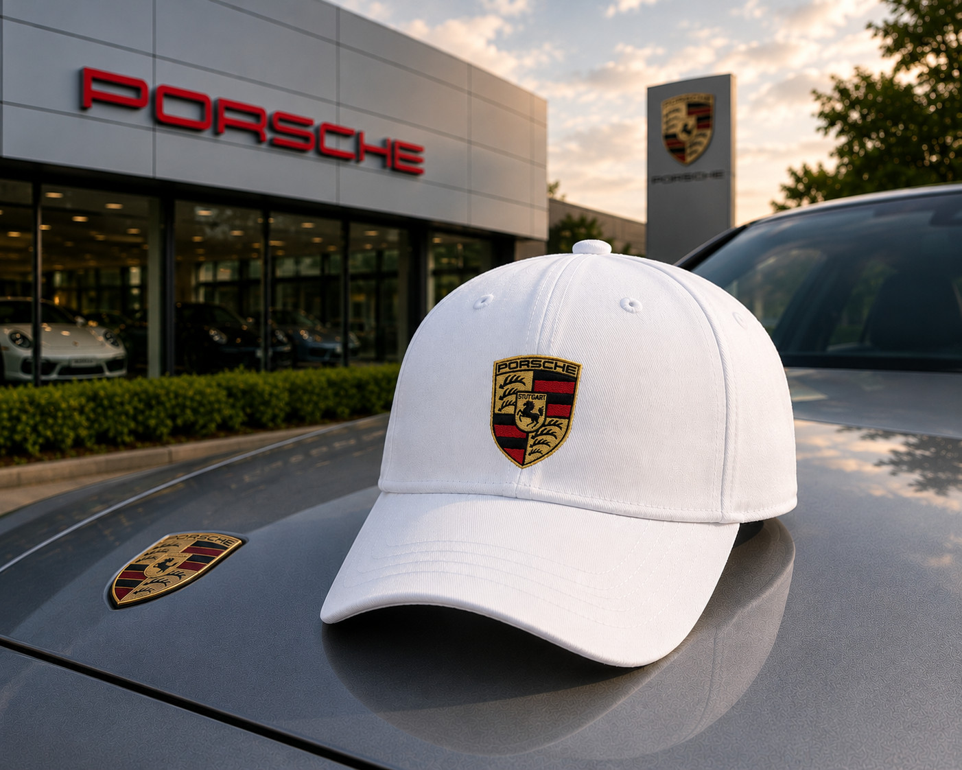 Porsche Speed Racing Inspired Baseball Cap Adjustable Unisex Casual Outdoor Hat