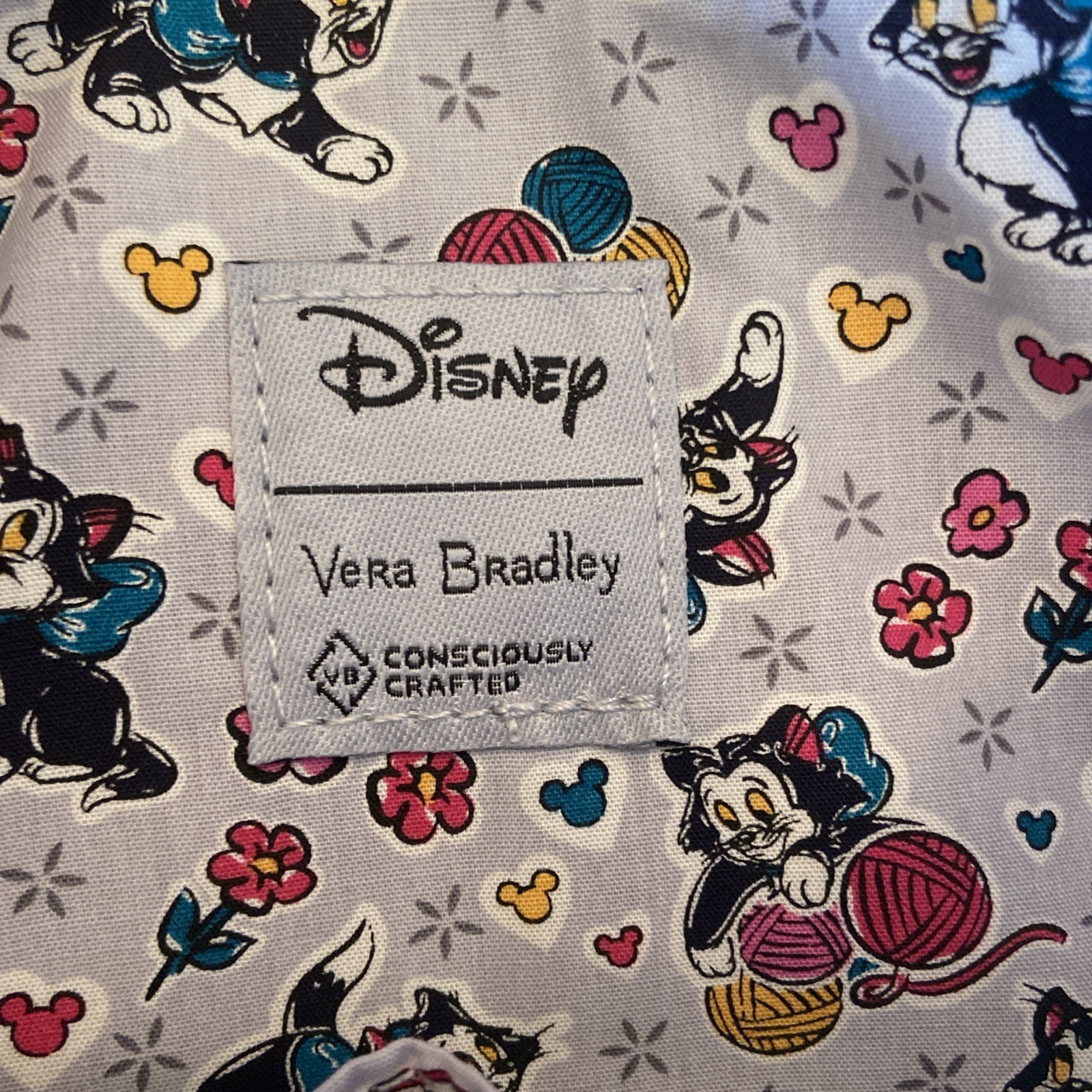 Vera Bradley Disney Mickey and Friends Piccadilly Paisley RFID Wristlet Bag