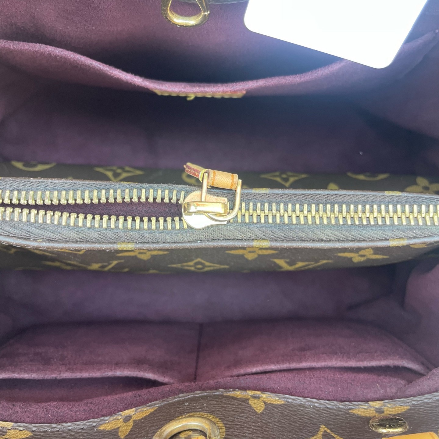 Louis Vuitton Montaigne BB Monogram Canvas Crossbody Shoulder Bag Brown LV
