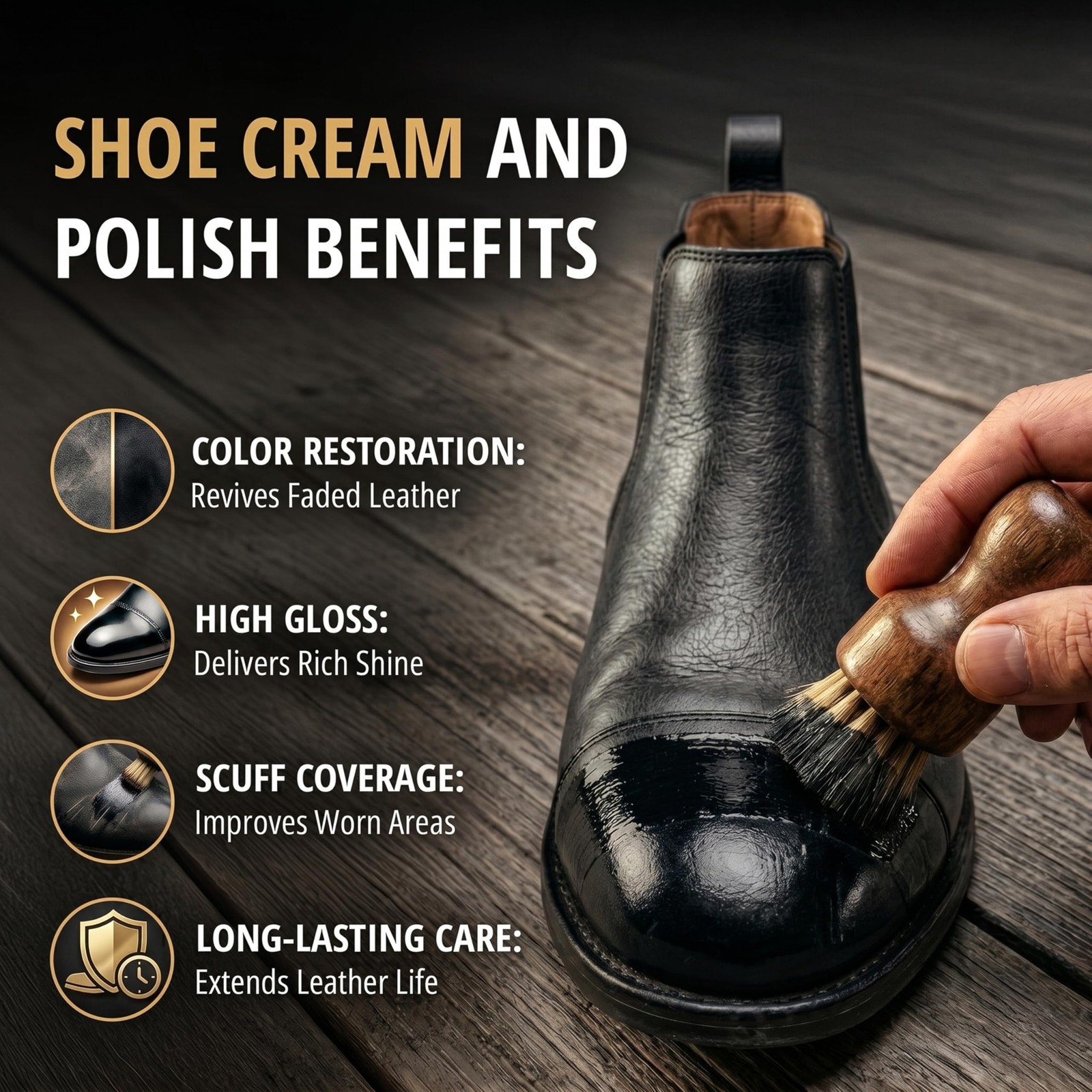 Eagle 13-Piece Shoe Polish Kit – Black, Brown & Neutral Shoe Wax & Boot Cr