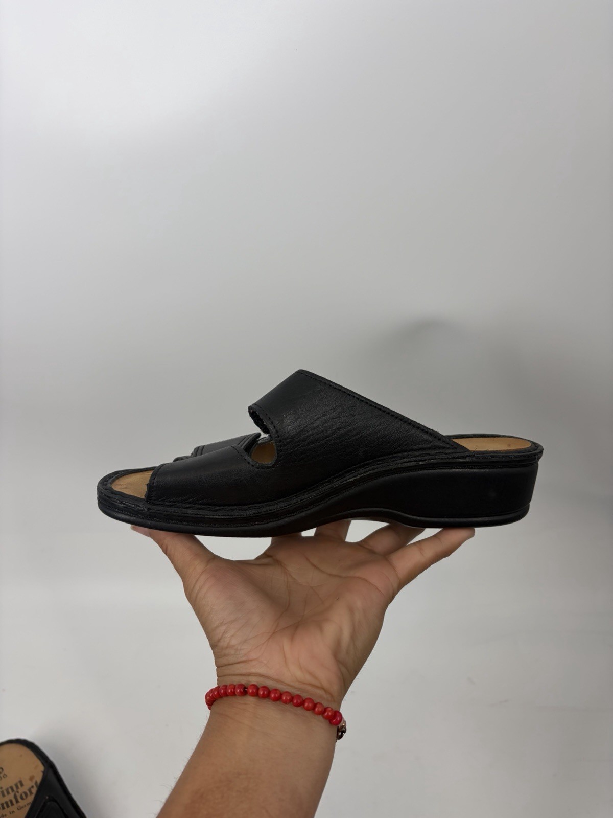 Finn Comfort Women’s Size 36 D US 5.5 Sandal Soft Jamaica Black Made In Germany