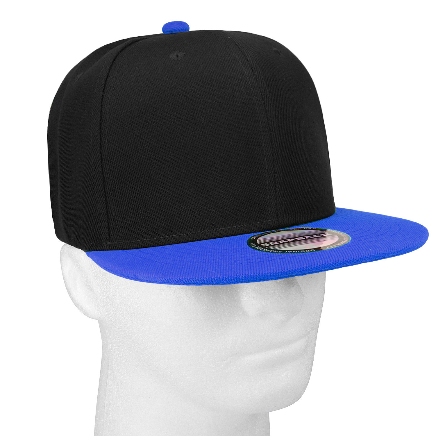 Plain Blank Snapback Hat Cap Hip Hop Style Flat Bill Adjustable Size Ship in Box