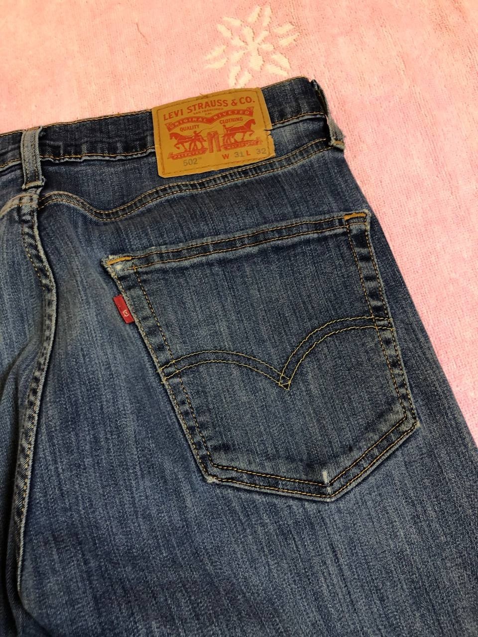 Levi s 502 Stretch Denim Jeans 31X32 Indigo Men