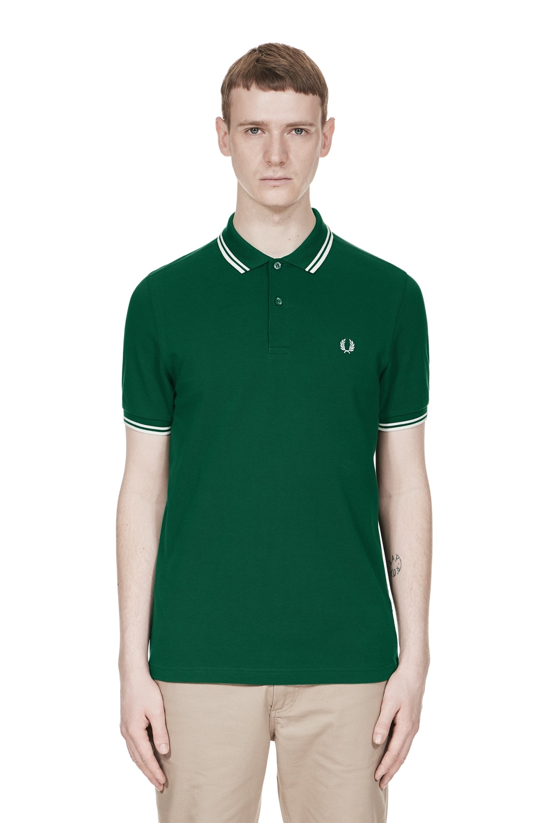 Fred Perry Men’s Cotton Polo Short Sleeve M3600 Slim Fit Pique Twin tipped M-2XL