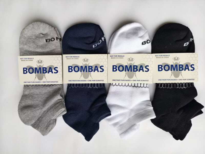 4 pairs Bombas All-Purpose Performance 4 Colors Ankle socks – Size Large 9-13