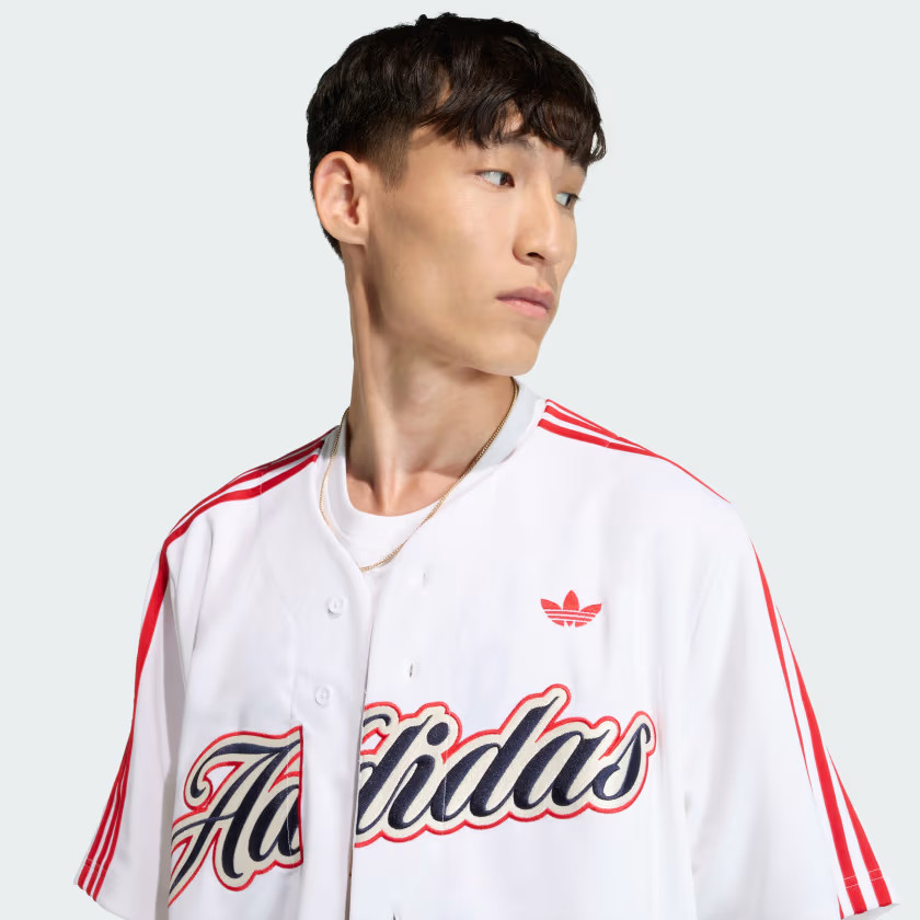 adidas men SUMMER LEAGUE VARSITY BASEBALL JERSEY